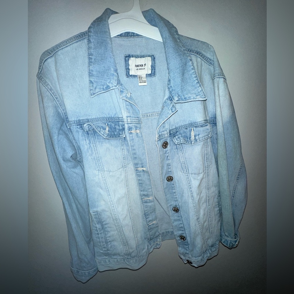 Oversized denim jacket